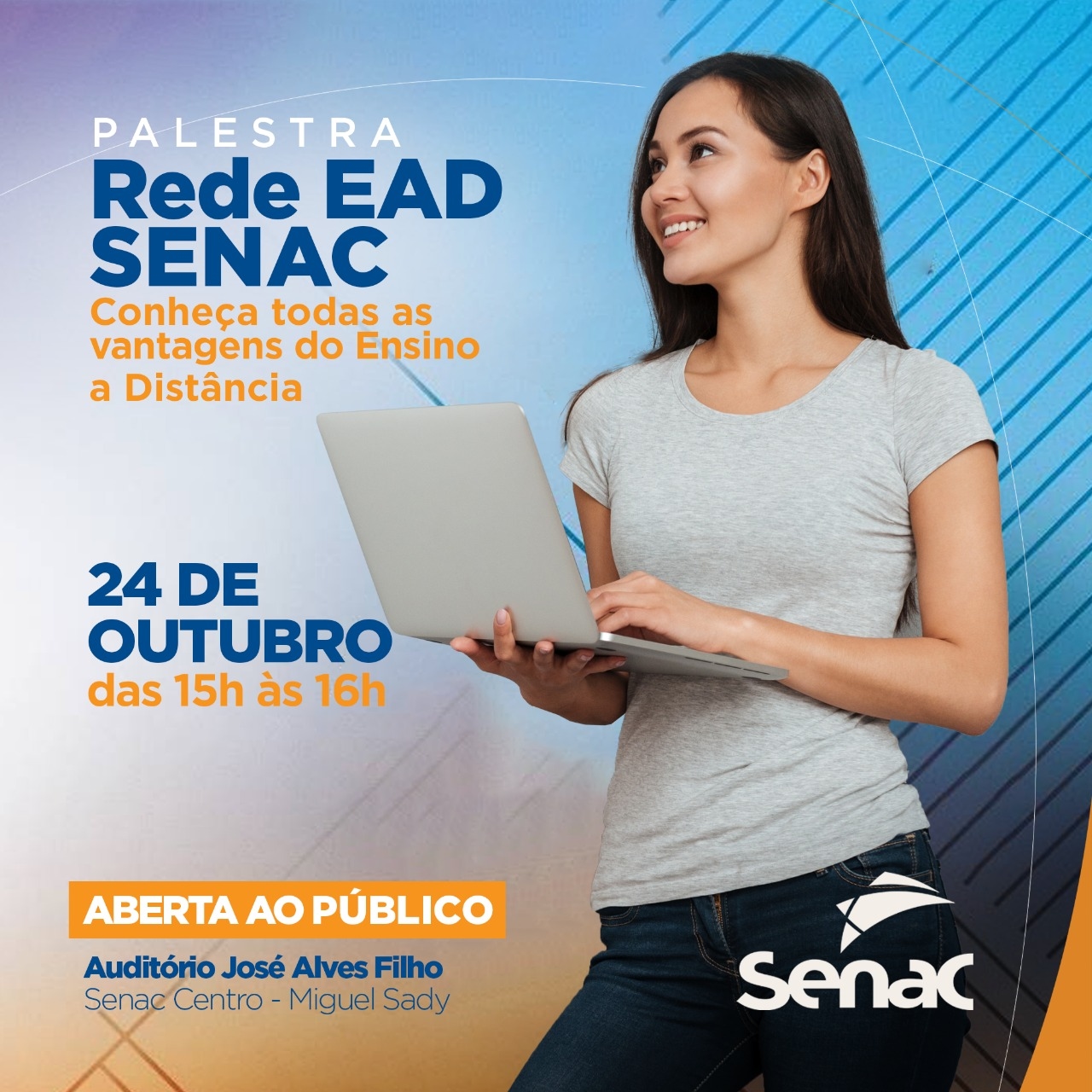 Senac realiza palestra sobre a rede de ensino a distância